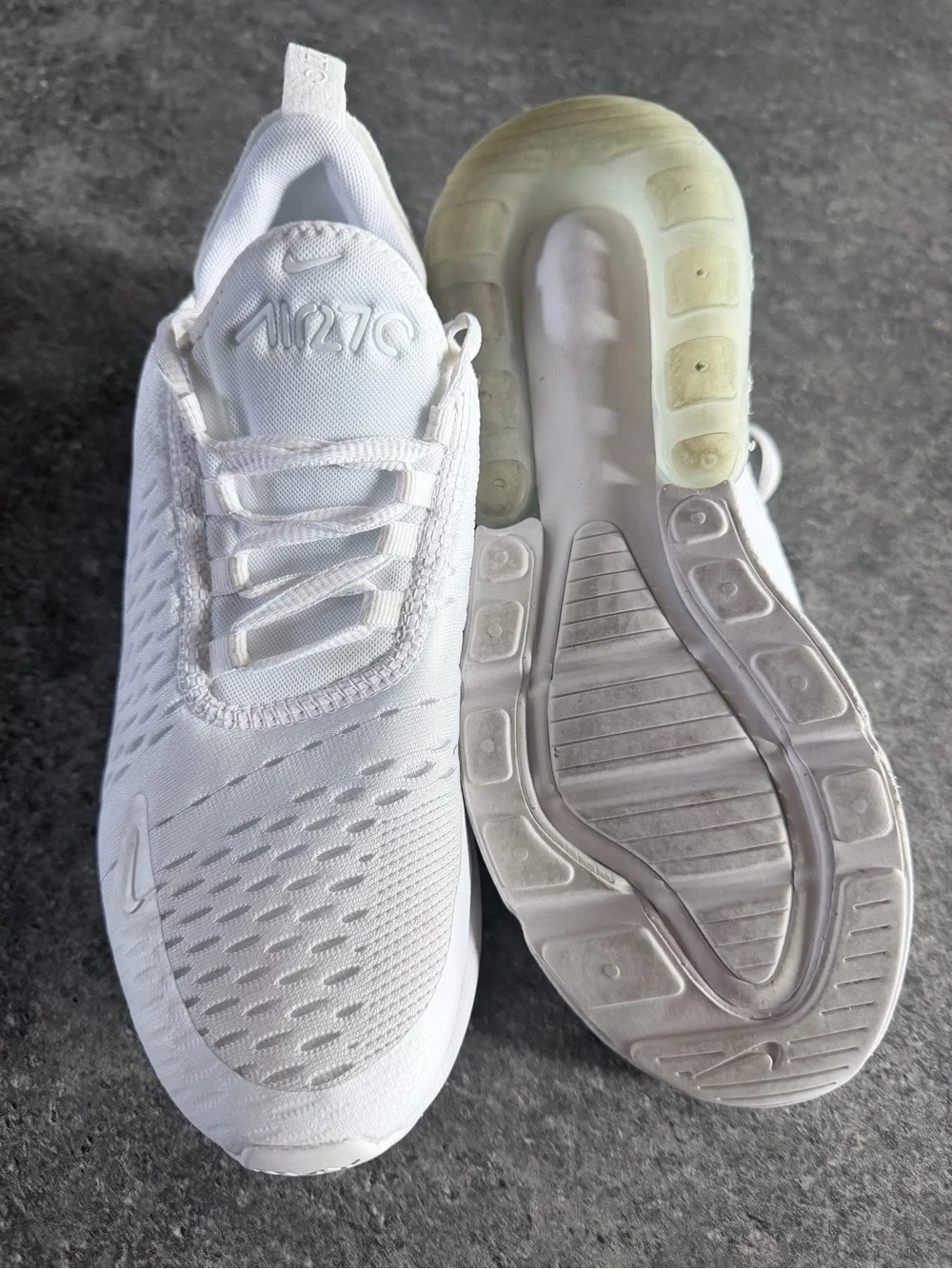 Nike White Kids' Air 270 Lightweight Sneaker